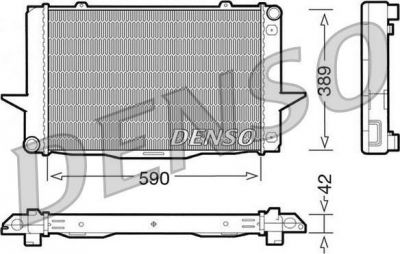 DENSO Радиатор, охлаждение двигател (DRM33042)