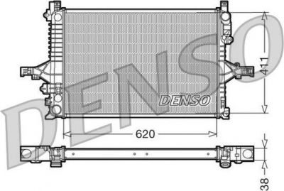 DENSO Радиатор охлаждения VOLVO C70/S60/S80/XC70 2.0-3.0 98- (8602413, DRM33065)
