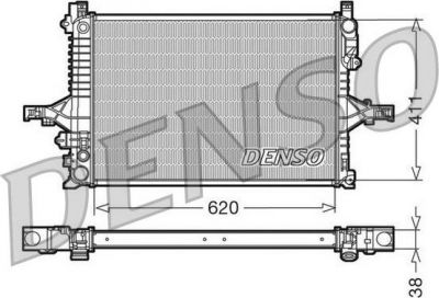 DENSO Радиатор основной VOLVO S80/V70 2.0/2.4/2.9L АКПП 98-06 (DRM33066)