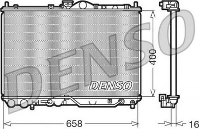 Denso DRM45011 радиатор, охлаждение двигателя на MITSUBISHI CARISMA (DA_)