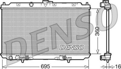 DENSO Радиатор системы охлаждения NISSAN ALMERA (N16) /PRIMERA (P12) (21460BM702, DRM46024)