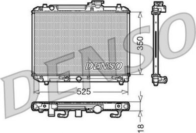 Denso DRM47002 радиатор, охлаждение двигателя на SUZUKI BALENO универсал (EG)