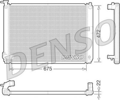 Denso DRM51010 радиатор, охлаждение двигателя на LEXUS RX (MHU3_, GSU3_, MCU3_)