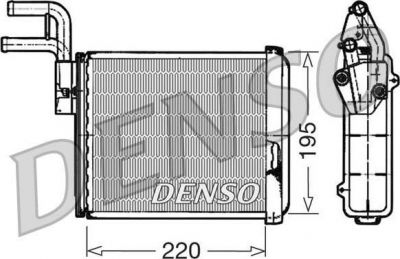 Denso DRR09032 теплообменник, отопление салона на FIAT DUCATO фургон (230L)