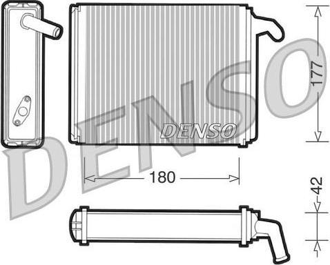 Denso DRR09041 теплообменник, отопление салона на FIAT PANDA Van (141_)