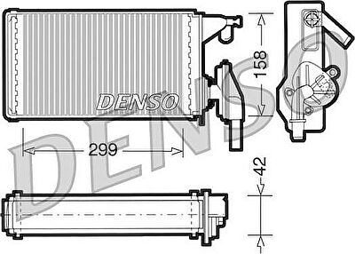 Denso DRR12002 теплообменник, отопление салона на IVECO DAILY II автобус