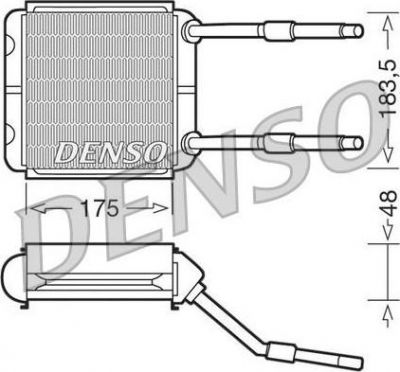 Denso DRR20001 теплообменник, отопление салона на OPEL ASTRA F Наклонная задняя часть (53_, 54_, 58_, 59_)