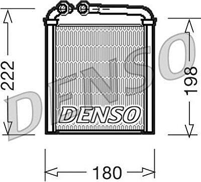 DENSO Радиатор отопителя SKODA OCTAVIA ALL 04 > (3C0819031, DRR32005)