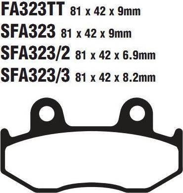 EBC FA 323 3 Тормозные колодки