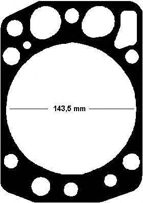 ELRING Прокладка ГБЦ металло-эластомерная толщина 1,25 на MB OM 401-445 (896.510)