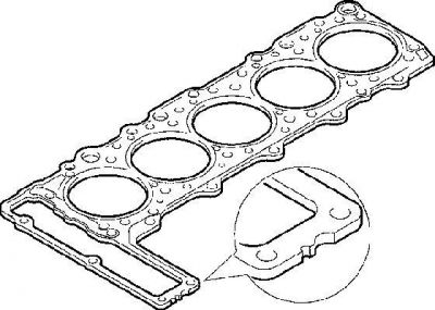 ELRING Прокладка ГБЦ MERCEDES OM602 (6020163920, 913.864)