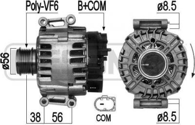 Era 209286 генератор на SKODA OCTAVIA Combi (5E5)