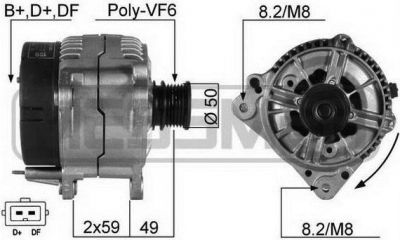 Era 210061 генератор на VOLVO V70 I (LV)