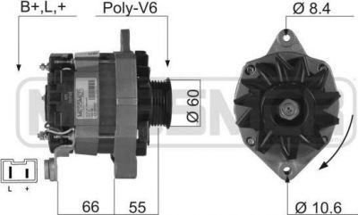 Era 210179 генератор на RENAULT 19 I (B/C53_)