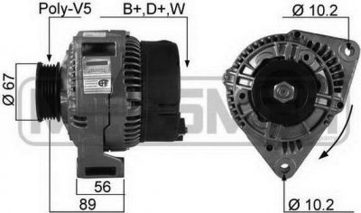 Era 210186 генератор на ALFA ROMEO 164 (164)