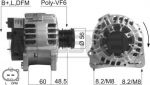 Era 210247 генератор на VW MULTIVAN V (7HM, 7HN, 7HF, 7EF, 7EM, 7EN)