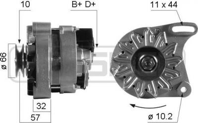 Era 210269 генератор на FIAT UNO (146A/E)