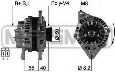 Era 210282 генератор на PROTON PERSONA 400 Наклонная задняя часть (C9_C, C9_S)