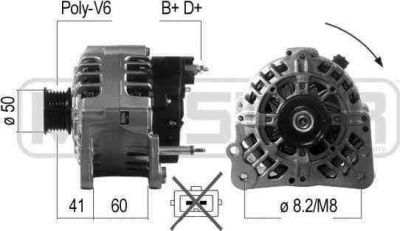 Era 210488 генератор на SKODA FELICIA II (6U1)