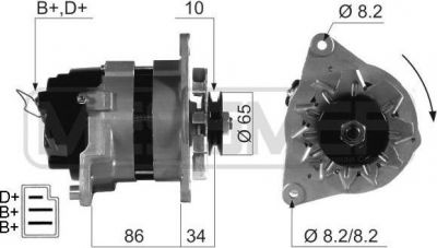 Era 210588 генератор на AUSTIN MINI