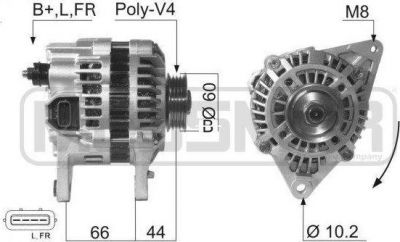 Era 210624 генератор на HYUNDAI SONATA IV (EF)