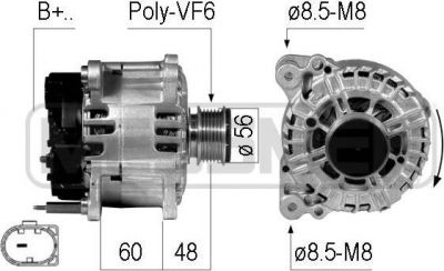 Era 210732 генератор на VW POLO (6R, 6C)