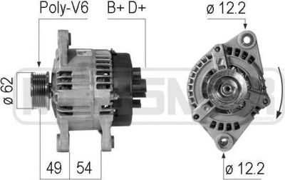 Era 210763 генератор на FIAT BRAVO I (182)