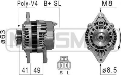 Era 210837 генератор на PROTON PERSONA 400 Наклонная задняя часть (C9_C, C9_S)