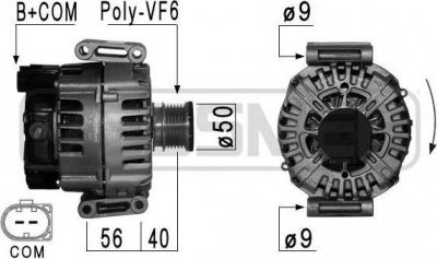 Era 210897 генератор на MERCEDES-BENZ SPRINTER 3,5-t c бортовой платформой/ходовая часть (906)