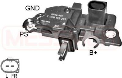 Era 215990 регулятор генератора на VW GOLF IV (1J1)