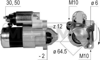 ERA стартер Dacia Logan/Nissan Micra/Kubistar/Renault Clio/Kangoo/Megane/Scenic (8200021396, 220039)