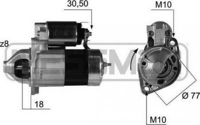 Era 220381 стартер на HYUNDAI SONATA IV (EF)