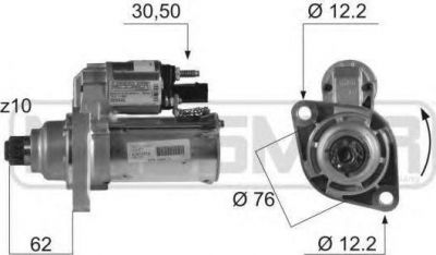 ERA 220448_стартер Audi A3/Seat Altea/Leon/Toledo/Skoda Octavia/VW Golf/Polo/Jetta/Passat/Polo/Tiguan (220448)