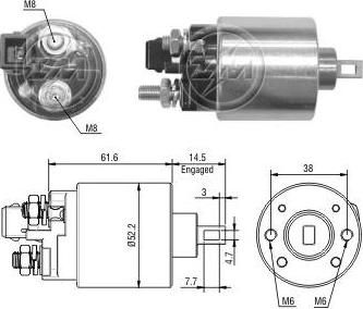 Era 227227 тяговое реле, стартер на VW GOLF IV (1J1)