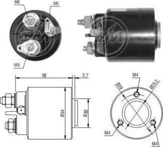 Era 227532 тяговое реле, стартер на PEUGEOT 205 I (741A/C)