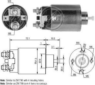 Era 227778 тяговое реле, стартер на NISSAN 100 NX (B13)