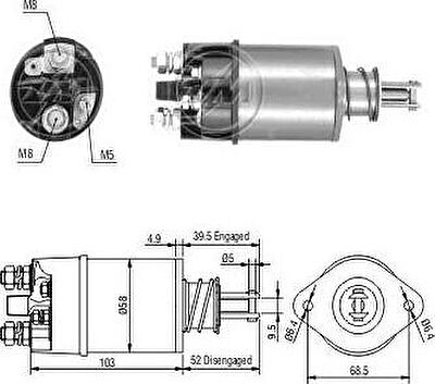 Era 227789 тяговое реле, стартер на RENAULT 25 (B29_)