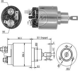 Era 227829 тяговое реле, стартер на PEUGEOT PARTNER фургон (5)