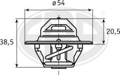 Era 350035 термостат, охлаждающая жидкость на MAZDA E-SERIE автобус (SR1)