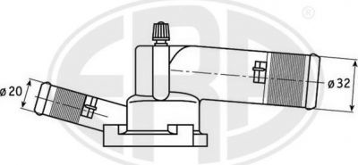 Era 350053 термостат, охлаждающая жидкость на RENAULT KANGOO Express (FC0/1_)