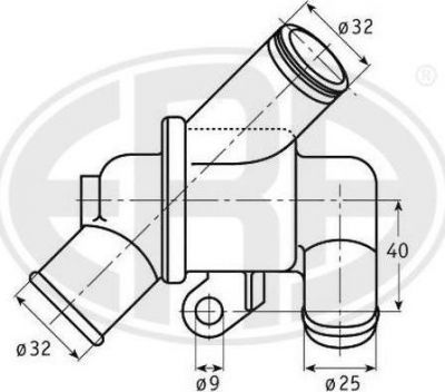 Era 350165 термостат, охлаждающая жидкость на ALFA ROMEO 164 (164)