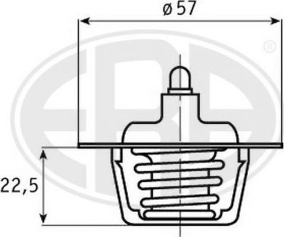 Era 350246 термостат, охлаждающая жидкость на PEUGEOT 305 I Break (581D)