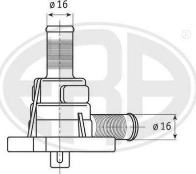 Era 350329 термостат, охлаждающая жидкость на PEUGEOT BOXER автобус (230P)