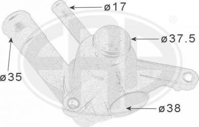 Era 350379 термостат, охлаждающая жидкость на KIA CARNIVAL I (UP)