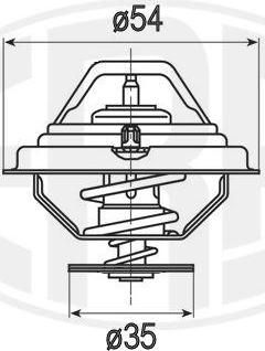 Era 350408 термостат, охлаждающая жидкость на FORD KA (RB_)