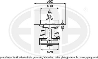 Era 350409 термостат, охлаждающая жидкость на DAIHATSU FEROZA Hard Top (F300)