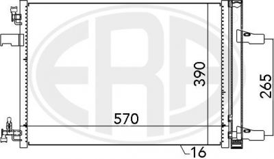 Era 667047 конденсатор, кондиционер на CHEVROLET CRUZE Station Wagon (J308)