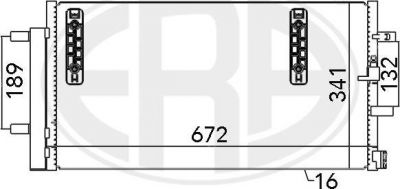 Era 667048 конденсатор, кондиционер на AUDI Q5 (8R)