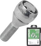 Farad AN128 Комплект болтов-секреток M12×1.5, 57/28 мм, комплект 4+1, конус, ключ 17 мм