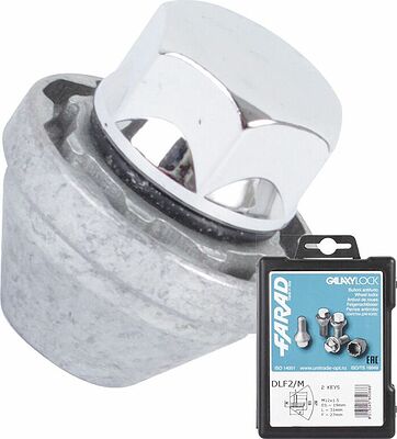 Farad DLF2/M/2 Комплект гаек-секреток M12×1.5, 32 мм, комплект 4+2, конус, ключ 19 мм